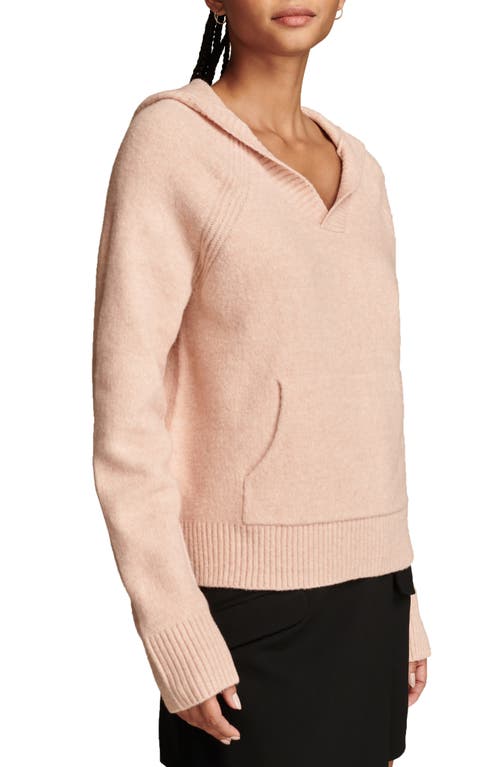 Shop Lucky Brand Sweater Hoodie In Rose Smoke