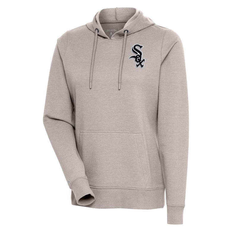Shop Antigua Oatmeal Chicago White Sox Action Pullover Hoodie