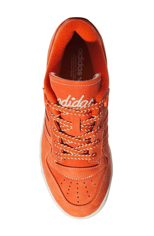 Shop Adidas Originals Adidas Rivalry Low Sneaker In Collegiate Orange/ivory/sand