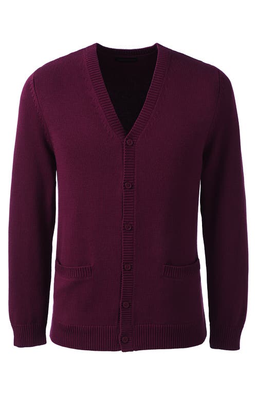 LANDS' END LANDS' END SCHOOL UNIFORM COTTON MODAL BUTTON FRONT CARDIGAN SWEATER