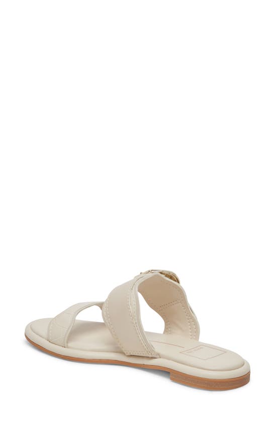 Shop Dolce Vita Aperol Scalloped Slide Sandal In Ivory Stella
