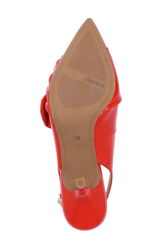Shop J. Reneé Lenore Pointed Toe Slingback Pump In Red