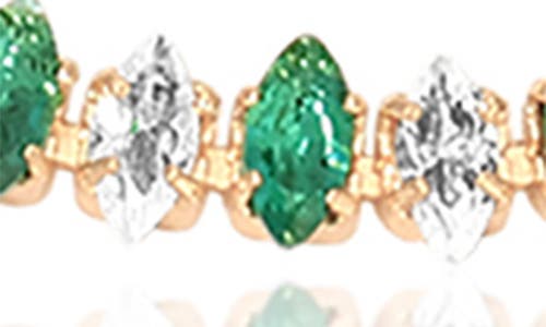 ETTIKA ETTIKA DAINTY MARQUISE CUBIC ZIRCONIA TENNIS NECKLACE