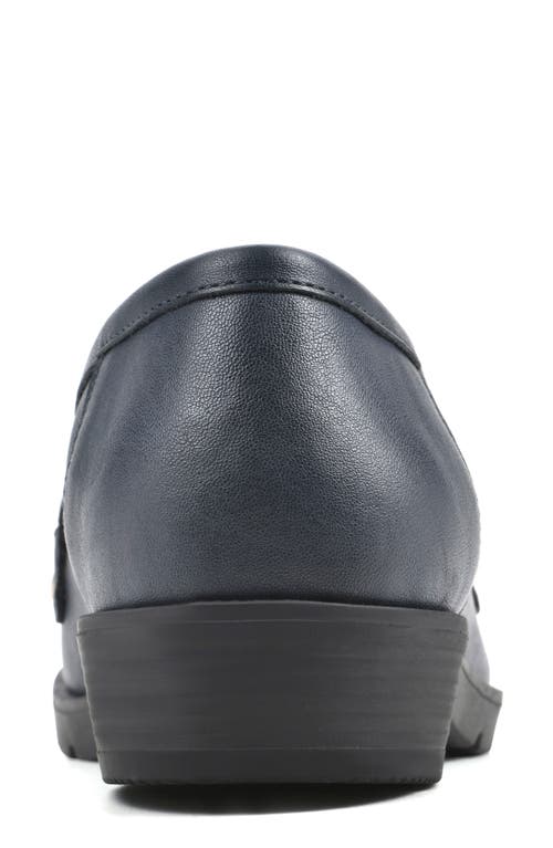 Cliffs By White Mountain Galeena Buckle Kiltie Loafer In Navy/burnished/smooth
