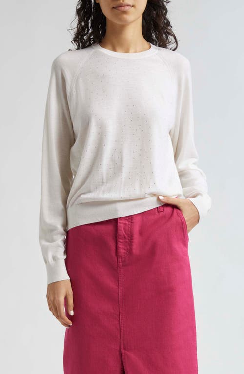 EMPORIO ARMANI EMPORIO ARMANI RHINESTONE LIGHTWEIGHT WOOL SWEATER