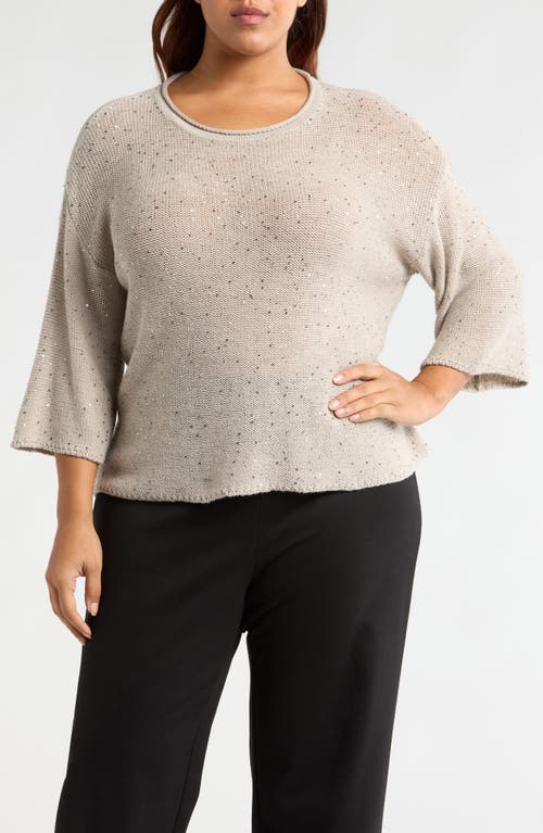 EILEEN FISHER EILEEN FISHER SEQUIN MERINO WOOL SWEATER