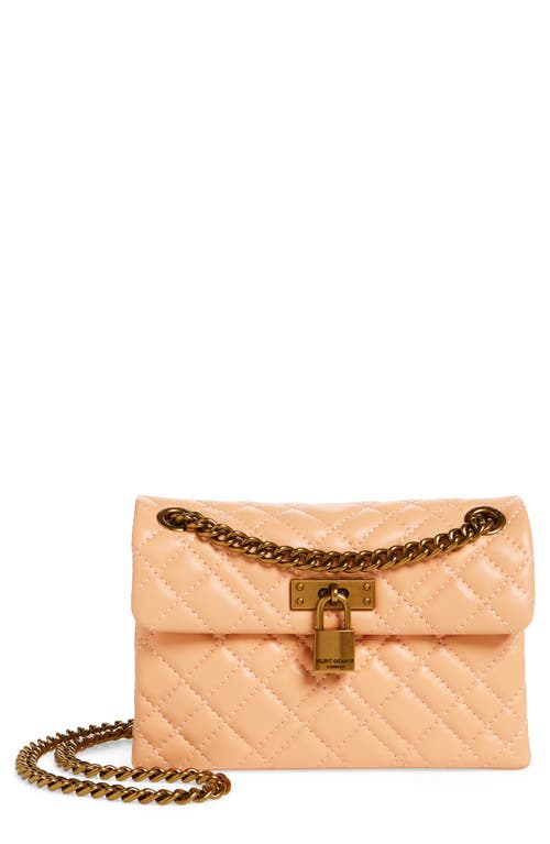 Shop Kurt Geiger London Mini Brixton Lock Shoulder Bag In Light/pastel Orange