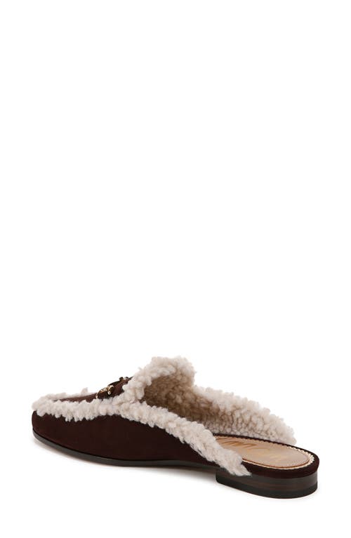 Shop Sam Edelman Linnie Faux Shearling Mule In Cafe Noir