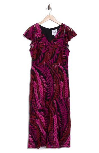 SAM EDELMAN SAM EDELMAN LAUREL EMBROIDERED LEAF DRESS 