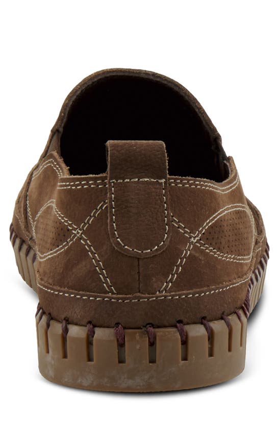 Spring Step Mateo Slip-on Sneaker In Brown Nubuck