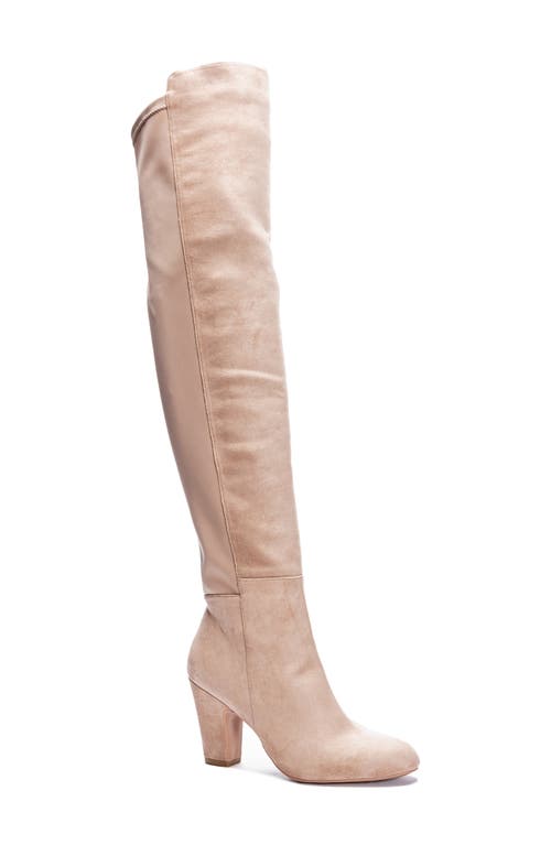 Canyons Over the Knee Boot in Taupe Suede