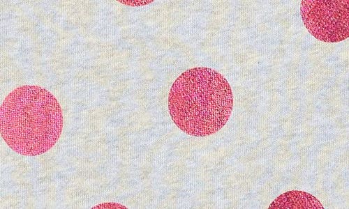 MINI BODEN MINI BODEN KIDS' POLKA DOT PRINT LONG SLEEVE FRENCH TERRY SWEATSHIRT DRESS 