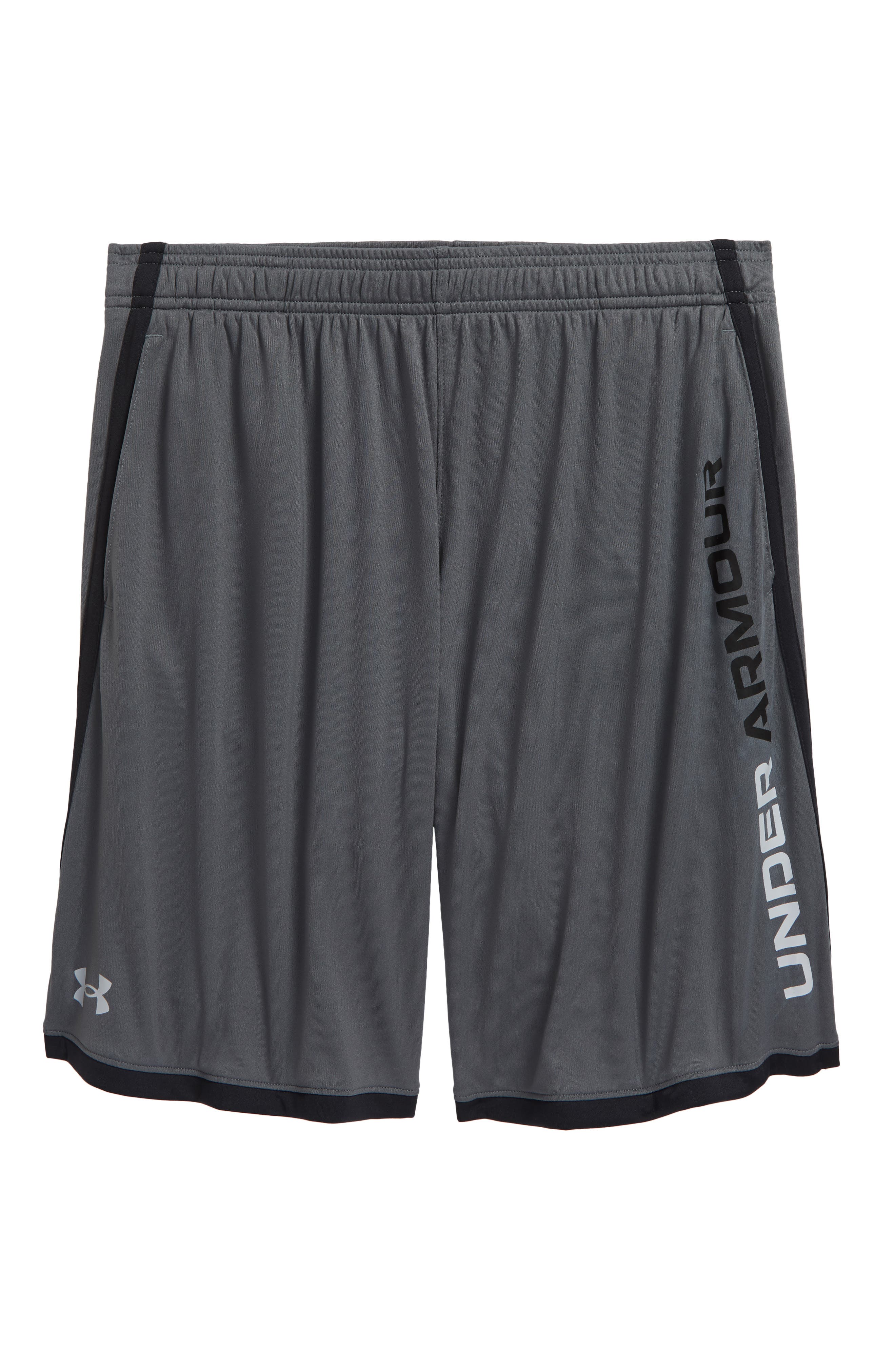 Under Armour Kids' Ua Stunt 3.0 Shorts In Pitch Gray / Black / Mod Gray