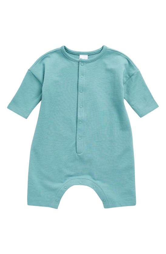 Open Edit Babies' Graphic Relaxed Organic Cotton Romper In Green