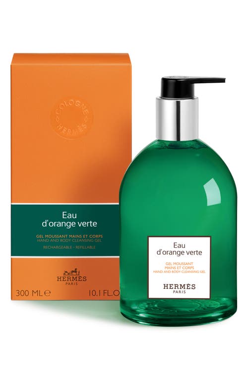 Hermes Eau D'orange Verte Hand And Body Cleansing Gel Bottle 300ml In No Color