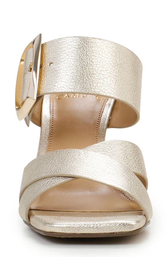 Shop Vince Camuto Helya Slide Sandal In Light Gold