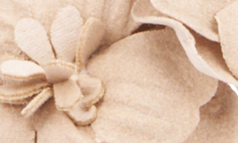 New York And Company Gwendolyn Flower Strap Sandal In Beige