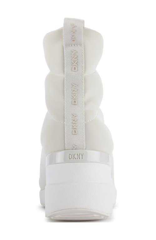 Shop Dkny Parla Wedge Bootie In White