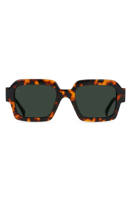 Shop Raen Mystiq 52mm Polarized Square Sunglasses In Huru/green Polar