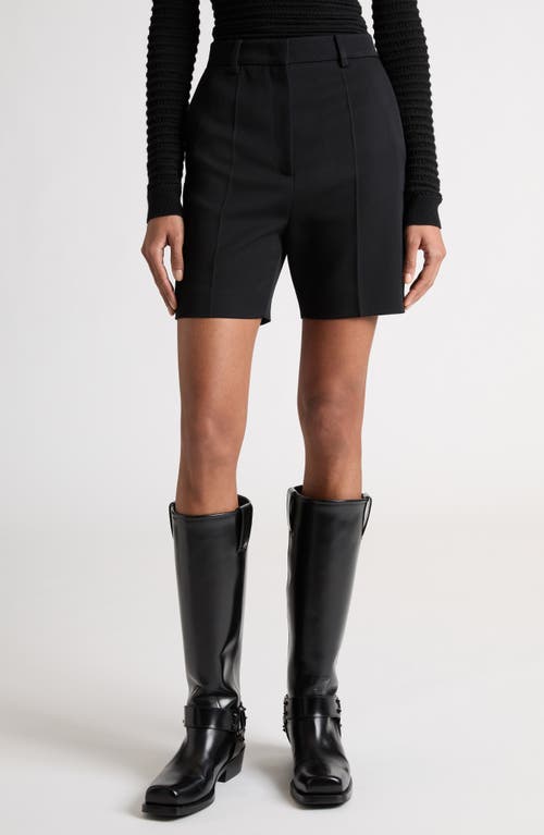 Shop Valentino Garavani Virgin Wool Bermuda Shorts In Nero