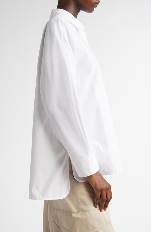 Max Mara Conero Oxford Button-up Shirt In White