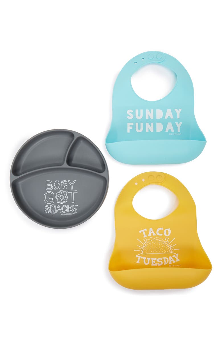 Bella Tunno Plate 2 Pack Wonder Bib Set Baby Nordstrom