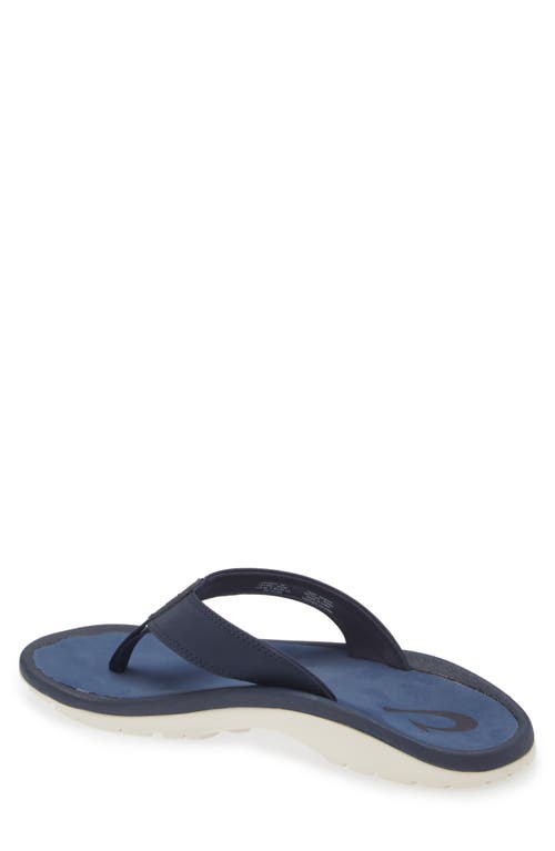 Shop Olukai Ohana Flip Flop In Deepest Depths/deepest Depths