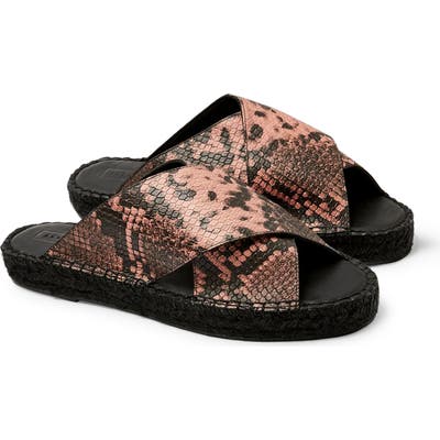 Topshop Freddy Espadrille Slide Sandal - Pink