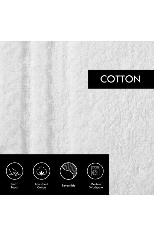Vera Wang Eden 2-pack Reversible Cotton Bath Rug In White