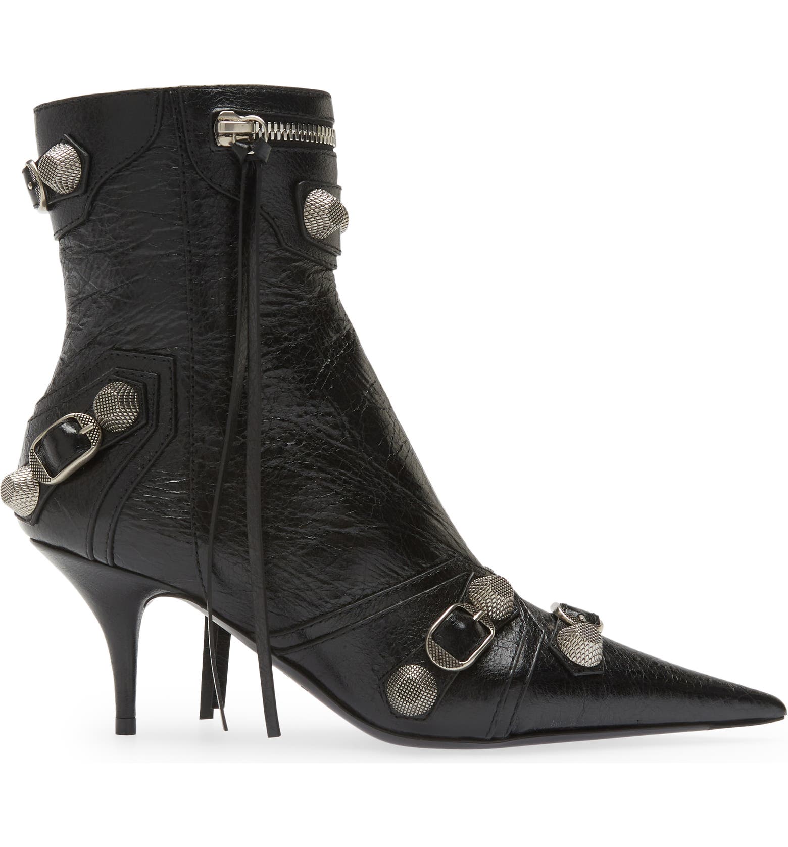 Balenciaga Cagole Leather Bootie (Women) | Nordstrom
