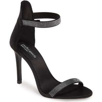Pedro Garcia Cielo Crystal Sandal, Black