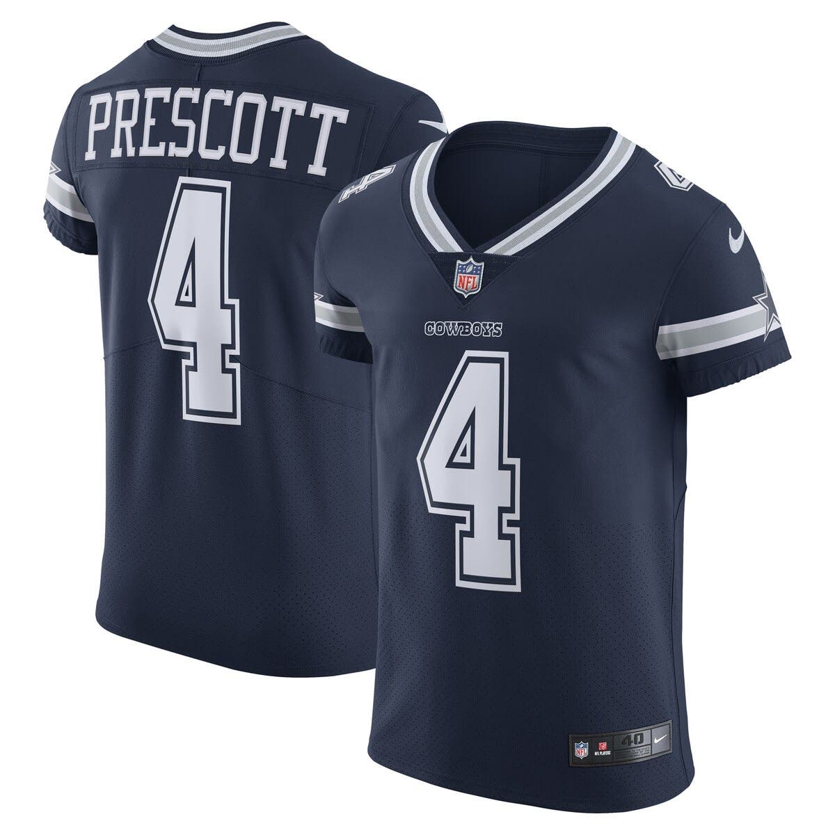 Nike Dallas Cowboys No4 Dak Prescott Black Men's Stitched NFL Elite Camo Fashion Jersey