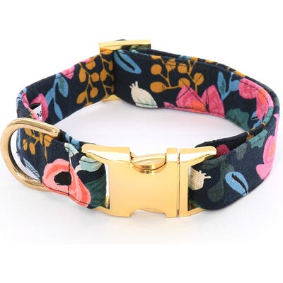 The Foggy Dog Rosa Floral Dog Collar, Blue