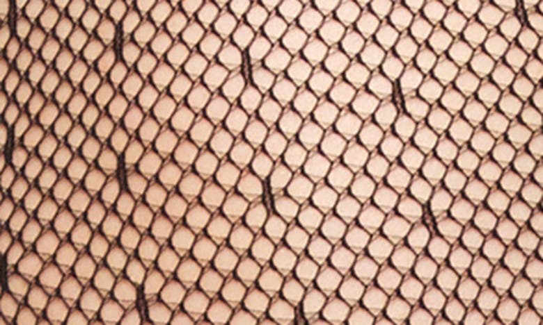Shop Stems Dots Fishnet Tights In Black