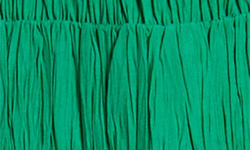 Shop & Other Stories Crinkle Smocked Sleeveless Midi Dress In Green