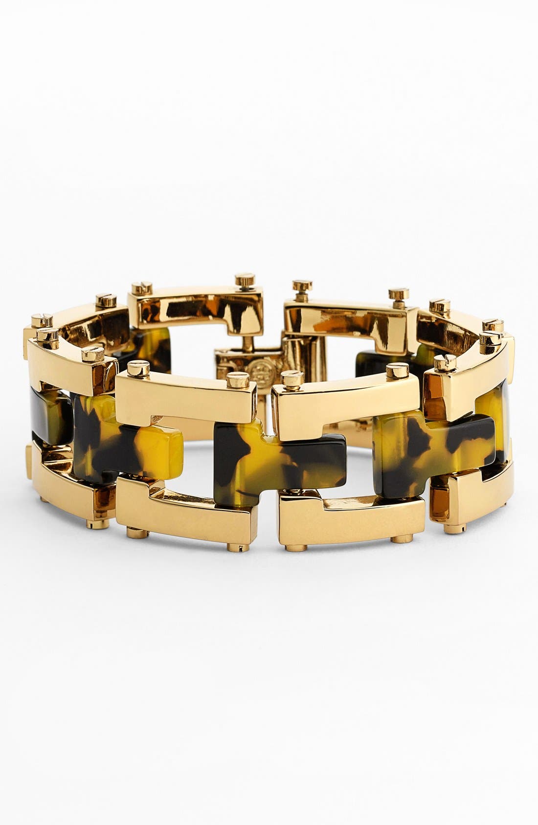 Tory Burch 'T' Charm & Metal Link Bracelet Nordstrom