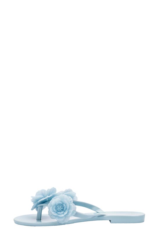 Shop Melissa Harmonic Springtime Flip Flop In Blue