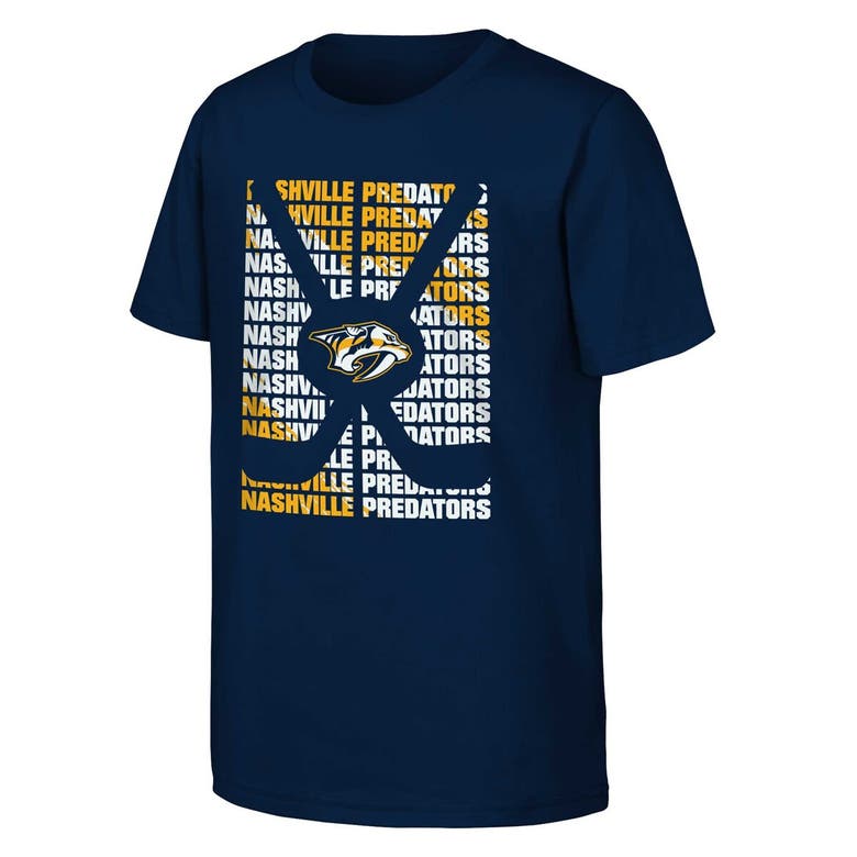 Shop Outerstuff Youth Navy Nashville Predators Box T-shirt
