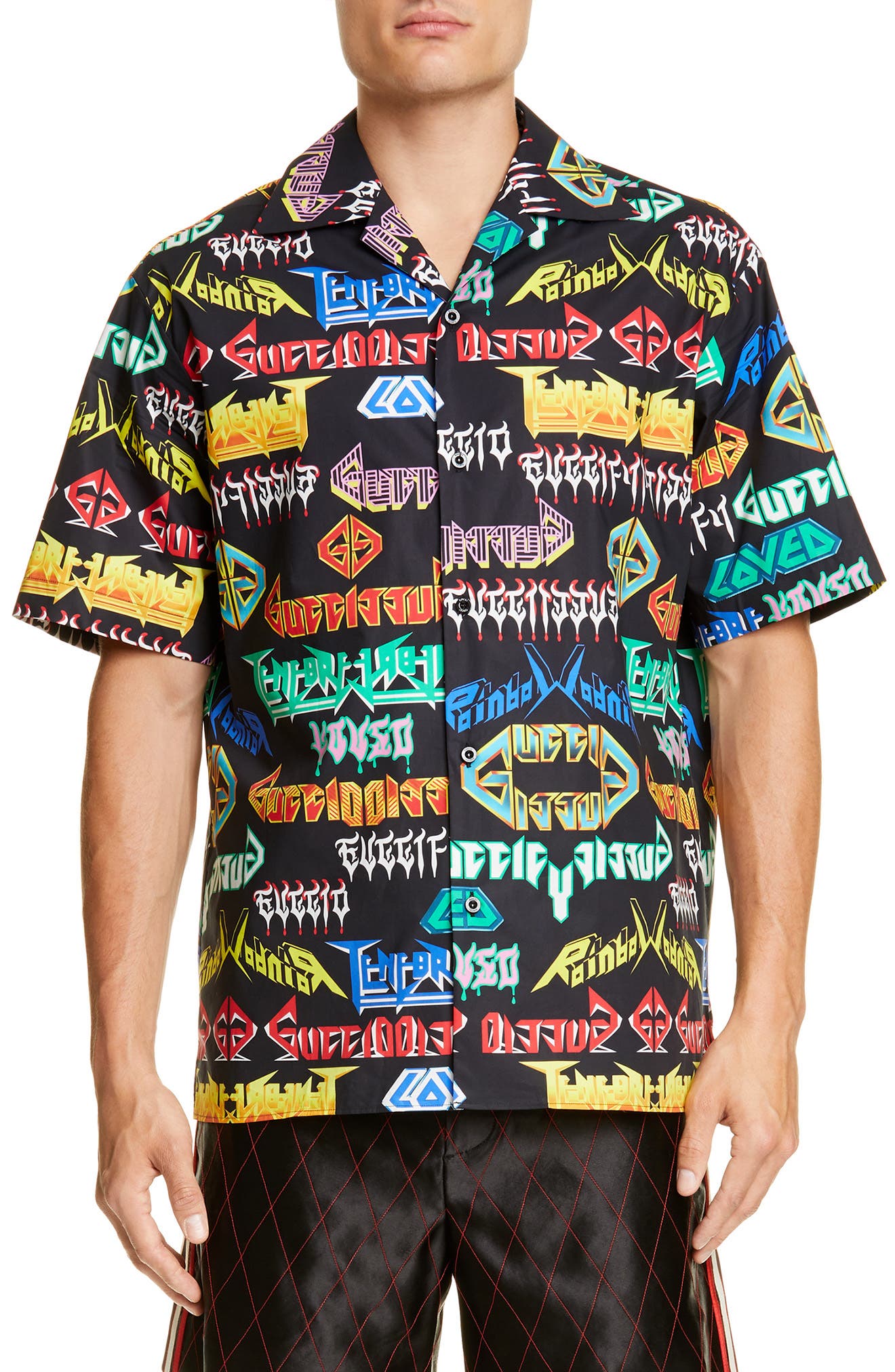 Gucci Metal Mix Sport Shirt | Nordstrom