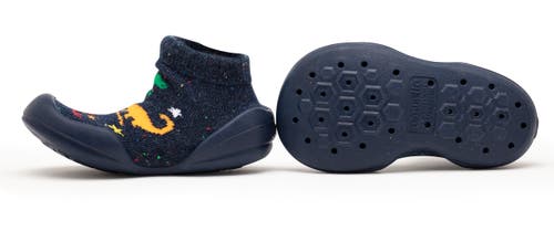 Shop Komuello Toddler Boy Sock Shoes In Dark Navy