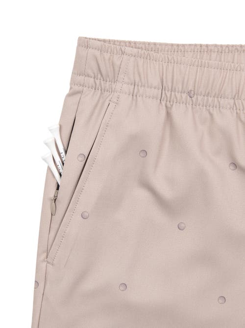 Shop Construct Con.struct Golf Ball Print Drawstring Performance Pants In Khaki