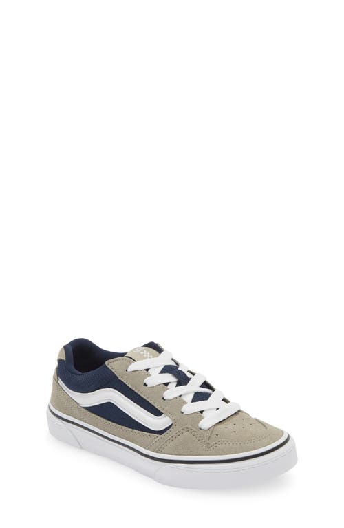 Shop Vans Kids' Caldrone Sneaker In Suede/mesh Grey/blue