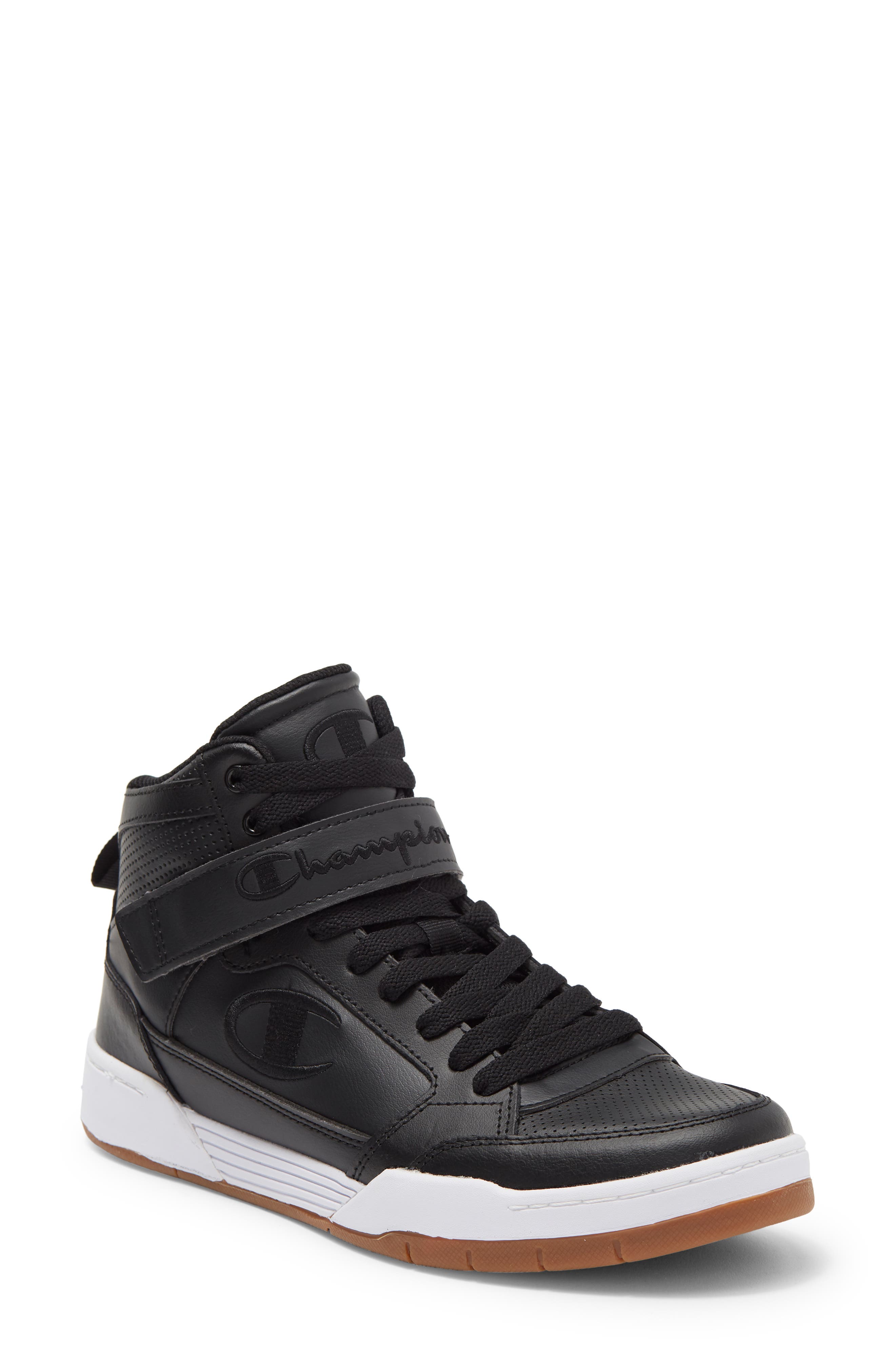 champion black high tops