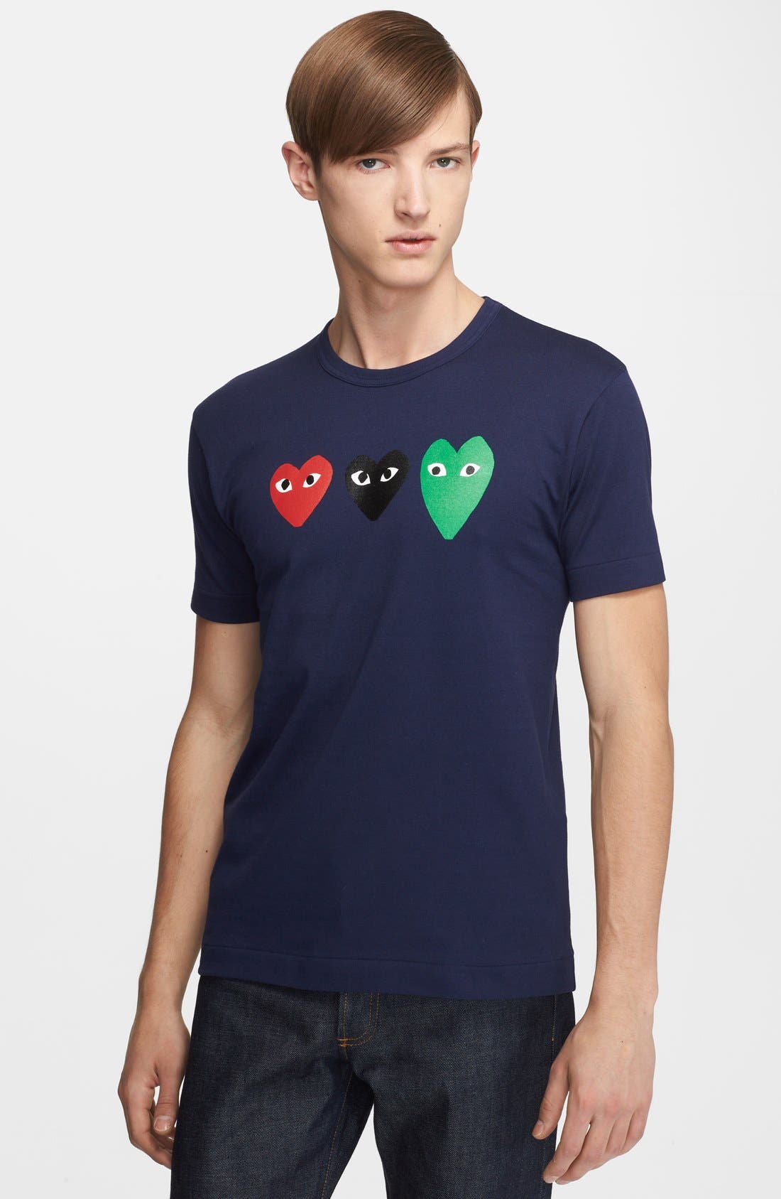 comme des garcons t shirt heart