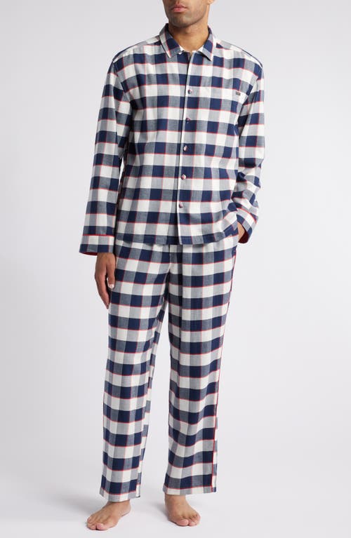 Shop Lunya Check Cotton & Modal Flannel Pajamas In Alpine Plaid