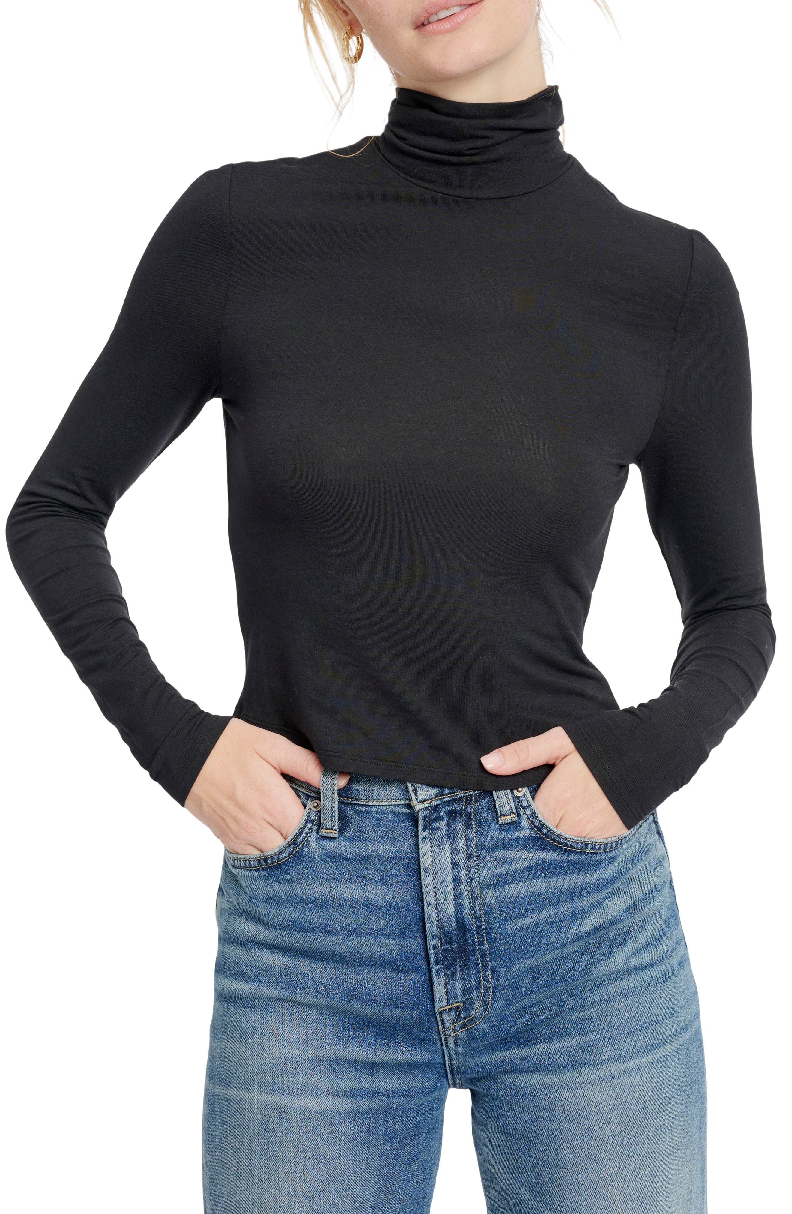 Splendid Cotton Blend Turtleneck 