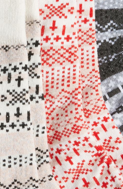 Stems Assorted 3-pack Cotton Blend Crew Socks In Black Multi
