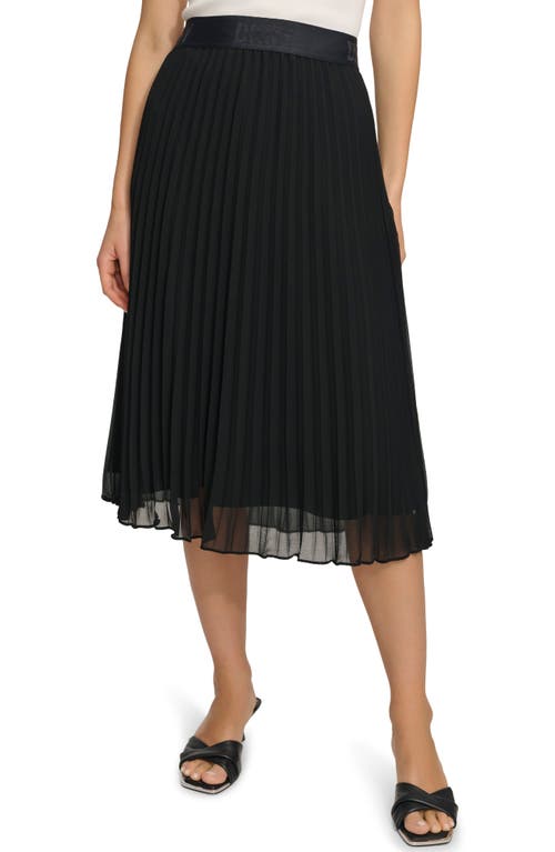 DKNY SPORTSWEAR Pleated Skirt Black at Nordstrom,