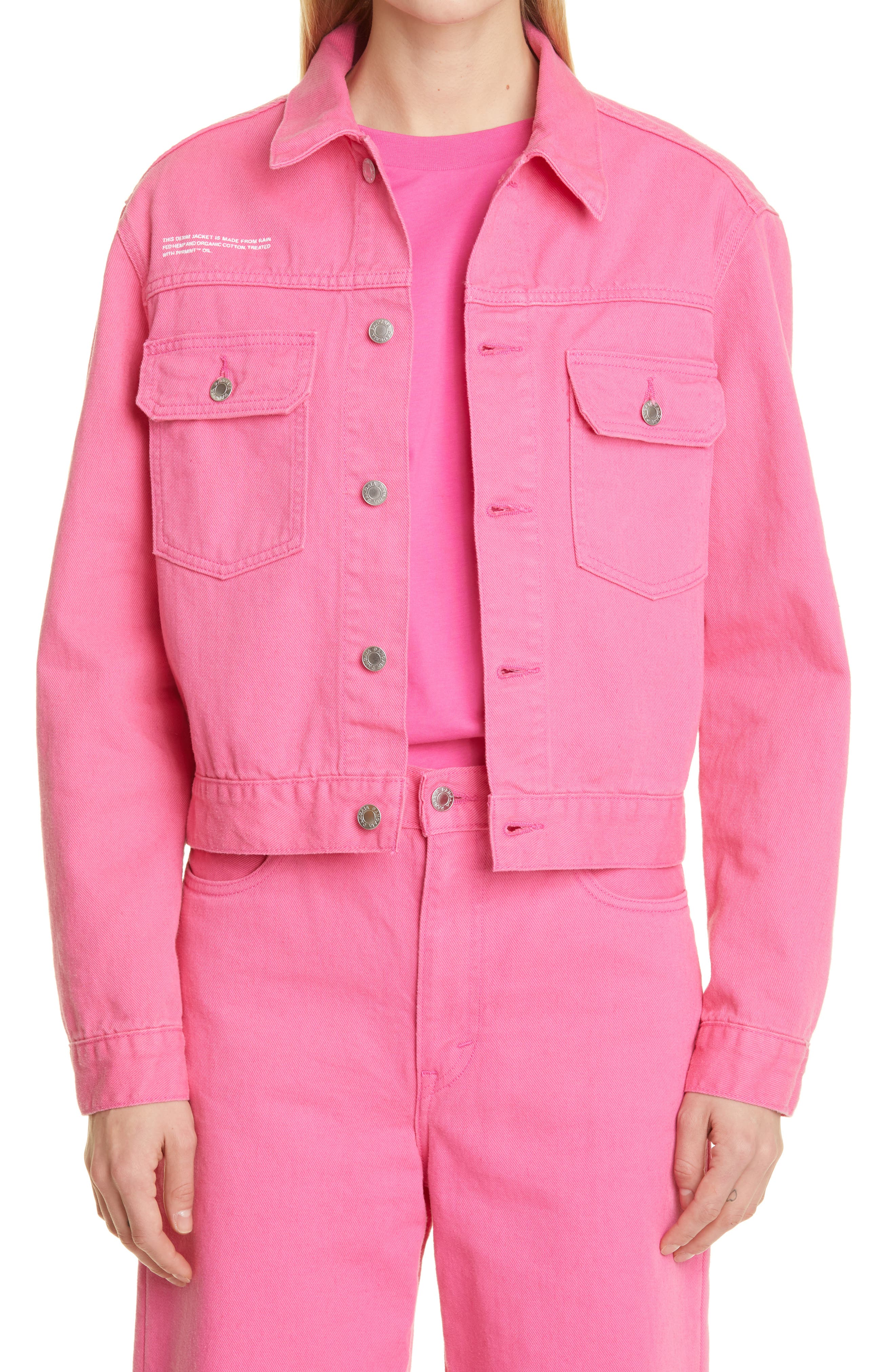 light pink jeans jacket