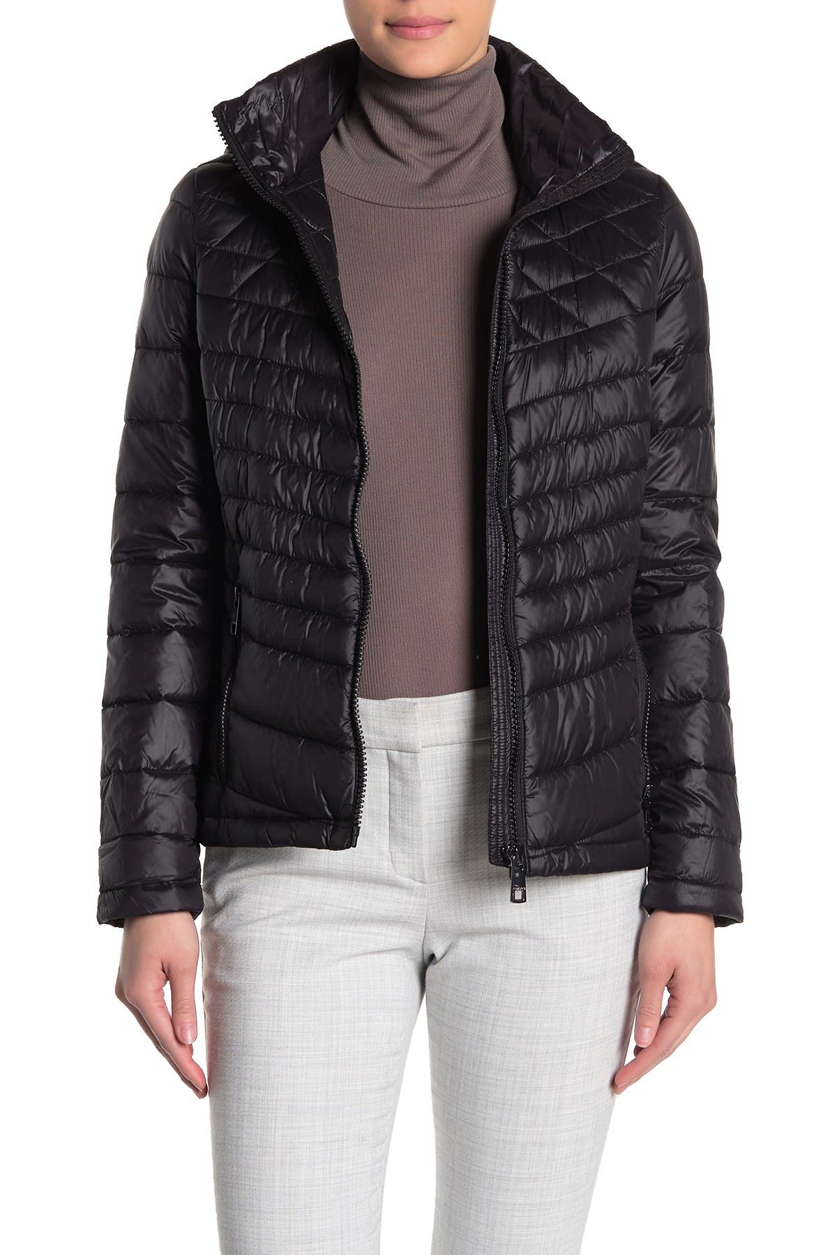 calvin klein packable quilted down jacket